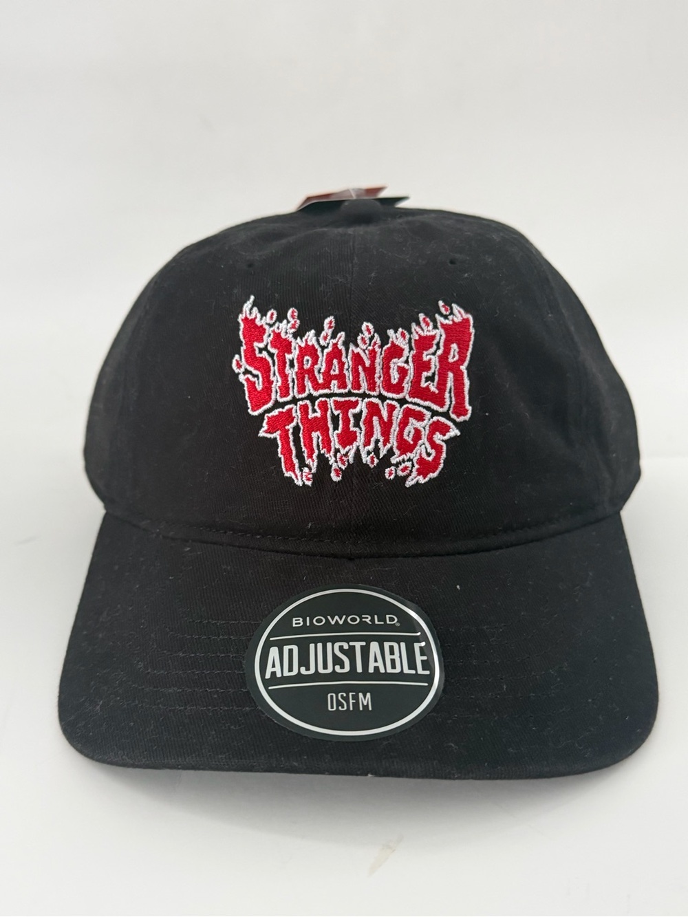 Bioworld Black Hat with Red and White Stranger Things Logo